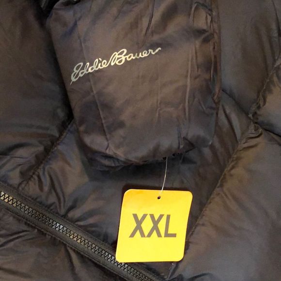EDDIE BAUER Luna Peak Black Quilted Down Women’s Winter Coat Sz XXL - Picture 7 of 12